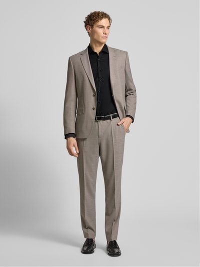 ETERNA Slim Fit Business-Hemd mit Knopfleiste Black 1