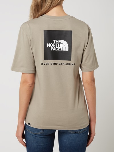 The North Face T-shirt z logo i napisem  Beżowy 5