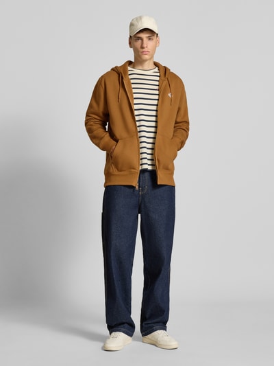 Dickies Sweatjacke mit Reißverschluss Cognac 1