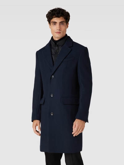 SELECTED HOMME Mantel im Double-Layer-Look Modell 'JOSEPH' Dunkelblau 4