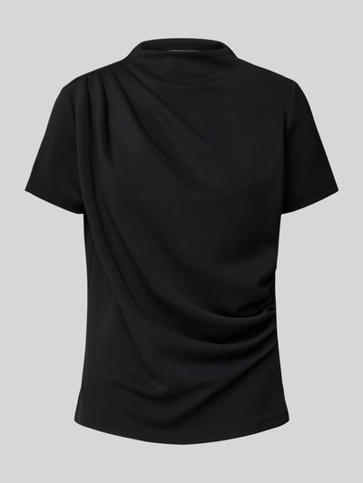 My Essential Wardrobe T-Shirt mit Raffungen Modell 'Helle' Black 2