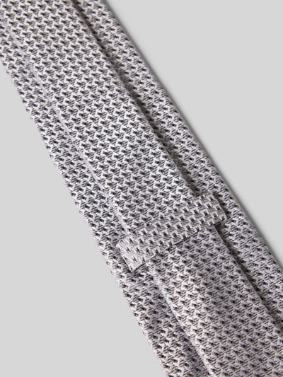 OLYMP Seidenkrawatte im Allover-Look (7,5 cm) Silber 3