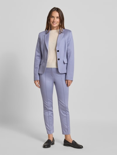 Marc Cain Spodnie materiałowe o kroju slim fit z ozdobnymi szwami Lawendowy 1