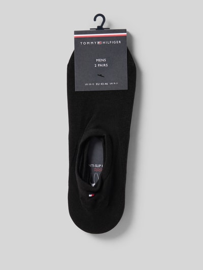 Produktfoto, Sneakersocken mit Label-Detail im 2er-Pack von Tommy Hilfiger, mieszanka bawełny i elastanu, prążkowany ściągacz, jednokolorowy, zestaw 2 szt.