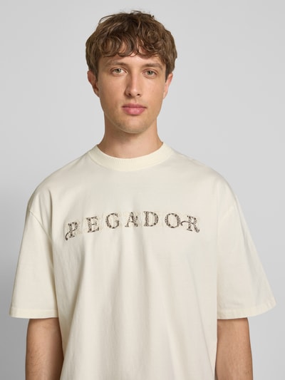 Pegador Oversized T-shirt met labelstitching, model 'Zenor' Offwhite - 3