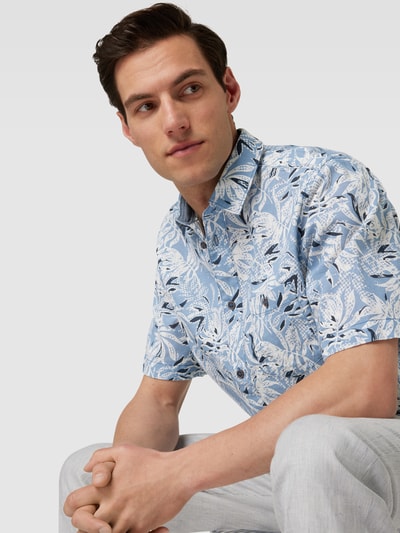 Tom Tailor Vrijetijdsoverhemd met all-over print Lichtblauw - 3