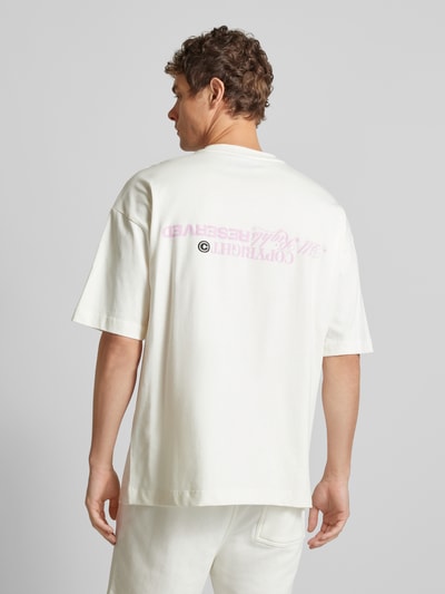 Multiply Apparel Oversized T-Shirt mit Label-Print Weiss 5