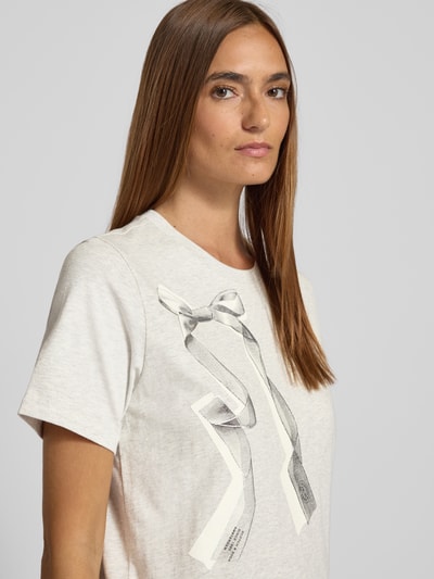 Scotch & Soda T-Shirt mit Motiv-Print Hellgrau 3