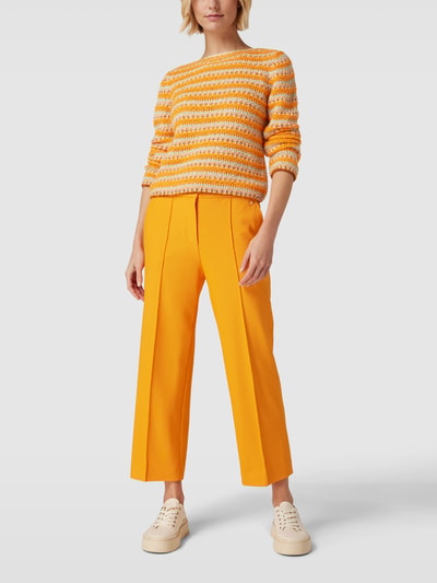 Marc Cain Gebreide pullover met all-over motief Oranje - 1