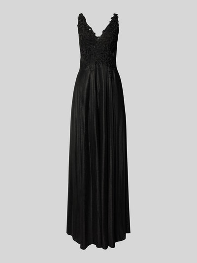 Unique Abendkleid mit Häkelspitze Black 1