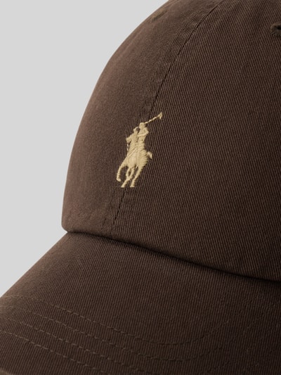 Polo Ralph Lauren Czapka z daszkiem z czystej bawełny Czekoladowy 2