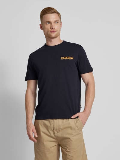 Napapijri T-shirt met labelprint Zwart - 4