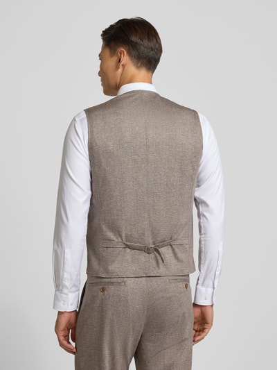 CG - Club of Gents Gilet met V-hals, model 'Mosley' Beige - 5