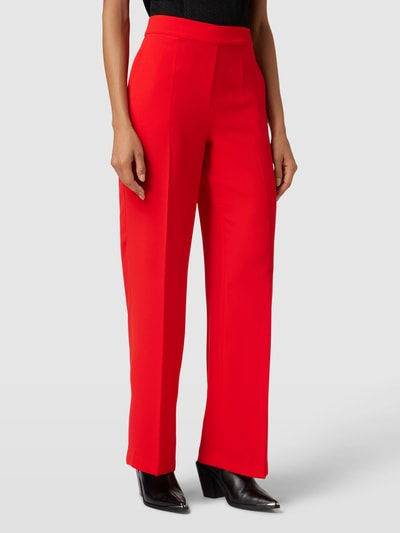 JOOP! Stoffen broek met persplooien Rood - 4