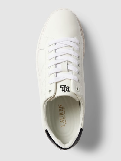 Lauren Ralph Lauren Sneakers met logostitching, model 'ANGELINE' Wit - 3