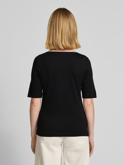 Christian Berg Woman T-shirt met siersteentjes en ronde hals Zwart - 5