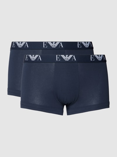 Emporio Armani Trunks mit Stretch-Anteil im 2er-Pack Marine 2