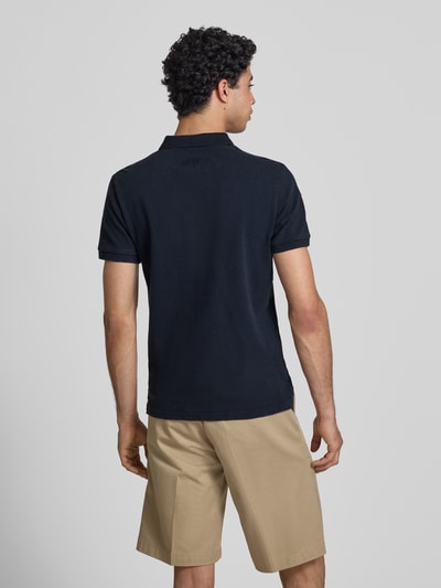 Superdry Regular Fit Poloshirt mit Label-Patches Marine 5