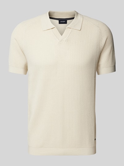 JOOP! Collection Regular Fit Poloshirt mit V-Ausschnitt Offwhite 2