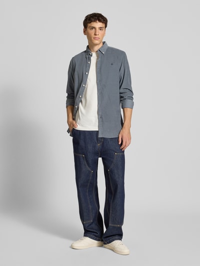 Superdry Vrijetijdsoverhemd met labelstitching Blauw - 1