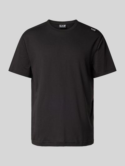 EA7 Emporio Armani T-shirt z naszywką z logo Czarny 2