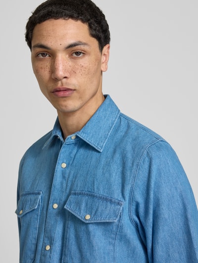 Closed Freizeithemd in Denim-Optik Jeansblau 3