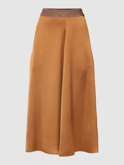 Weekend Max Mara Midirok in satijnlook, model 'EURO' Cognac - 2