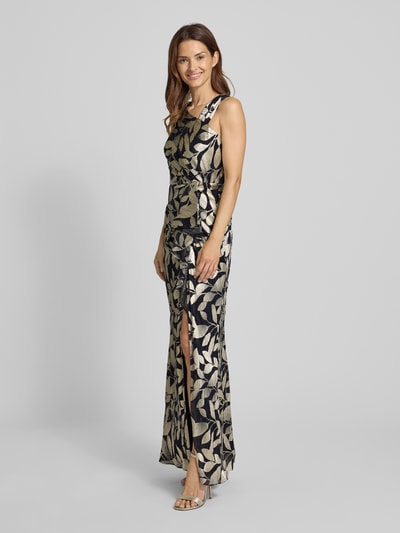 Adrianna Papell Avondjurk met volants Marineblauw - 1