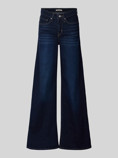 Produktfoto, Jeans mit 5-Pocket-Design von Levi's®, ciemnoniebieski, bawełna z domieszką stretchu, luźny krój, szerokie nogawki, zapięcie na guzik i zamek, szerokość w rozmiarze 27/32: 37 cm, długość nogawki wewnętrznej w rozmiarze 27/32: 81 cm