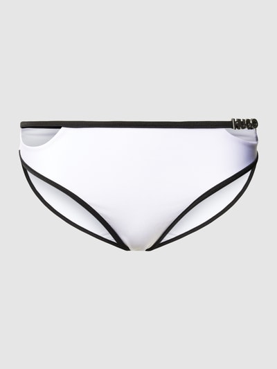 HUGO Bikini-Hose mit Applikation Weiss 1