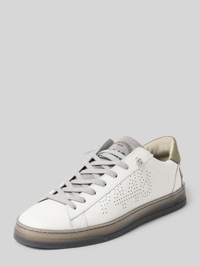 P448 Sneakers met vetersluiting Wit - 1