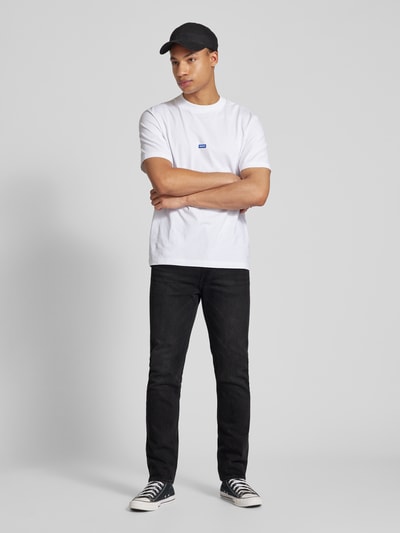 Hugo Blue Slim fit jeans in 5-pocketmodel, model 'Ash' Donkergrijs - 1