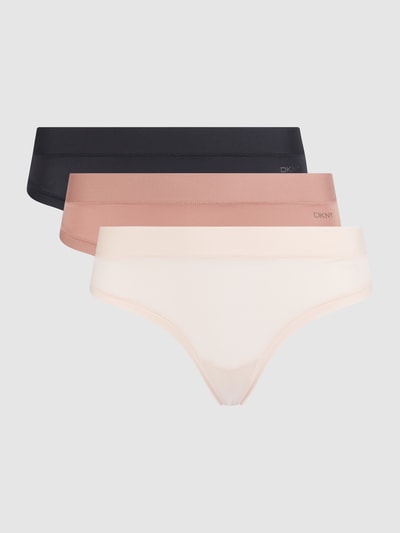 DKNY String van microvezel in een set van 3 stuks Beige - 2