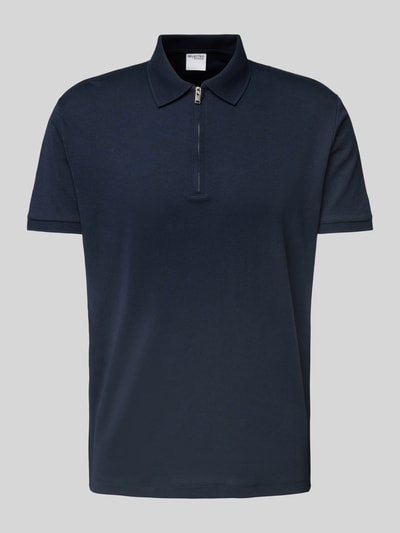 SELECTED HOMME Poloshirt met korte ritssluiting Marineblauw - 2