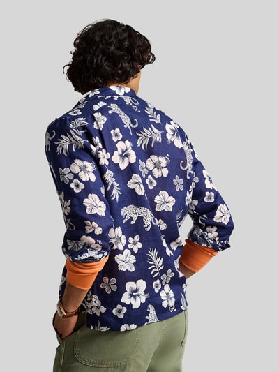 Polo Ralph Lauren Regular Fit Freizeithemd aus reinem Leinen Dunkelblau 5
