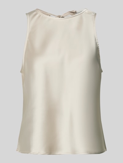 Produktfoto, Top aus Satin mit Rundhalsausschnitt Modell 'Laureen' von GUIDO MARIA KRETSCHMER WOMAN, Regular-Fit, glatte Oberfläche, Rückenlänge bei Größe 36: 51 cm