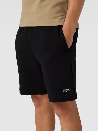 Lacoste Sweatshorts mit Label-Applikation Black 3