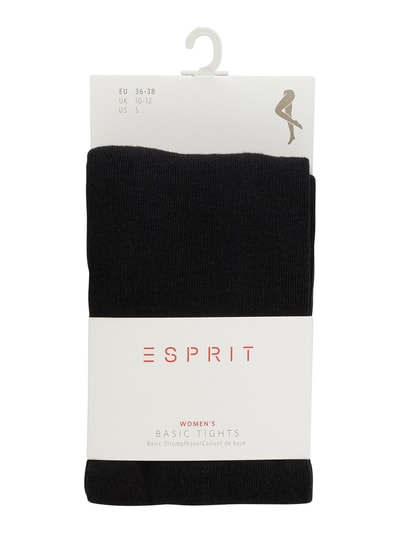 Esprit Strumpfhose aus Baumwollmischung Black 3