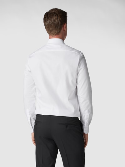Eterna Slim Fit Slim Fit Business-Hemd aus Popeline Weiss 5