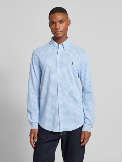 Polo Ralph Lauren Regular Fit Business-Hemd mit Button-Down-Kragen Bleu 4