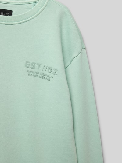 CARS JEANS Sweatshirt mit Label-Print Modell 'REWNAC' Mint 2