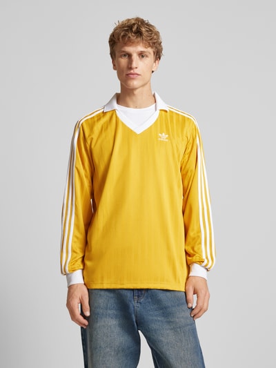 adidas Originals Longsleeve mit Label-Stitching Gelb 4