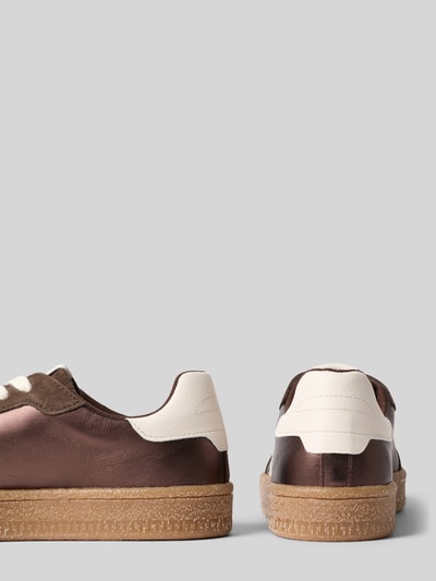 Tamaris Sneakersy o niskim kroju z naturalnej skóry bydlęcej Ciemnobrązowy 2