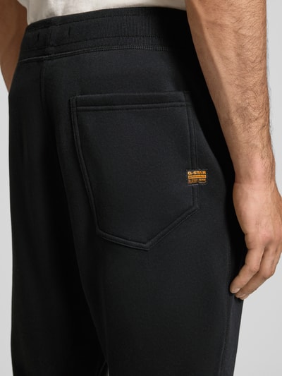 G-Star RAW Spodnie z dzianiny dresowej z wpuszczanymi kieszeniami Czarny 3