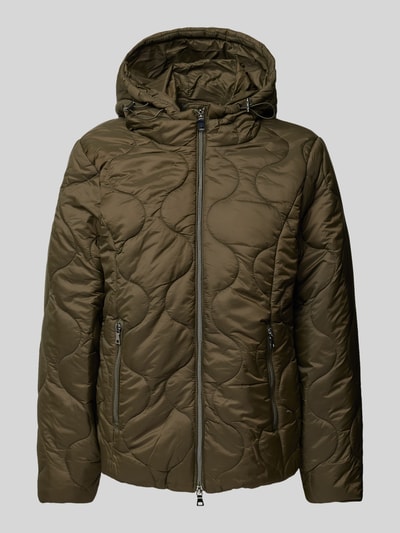 ZABAIONE Jacke mit Steppnähten Khaki 2