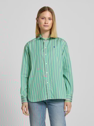 Polo Ralph Lauren Overhemdblouse met knoopsluiting Lichtgroen - 4