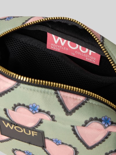 WOUF Kosmetiktasche mit Label-Detail Schilf 3