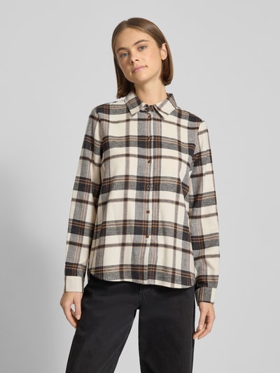 Only Regular Fit Hemdbluse aus Baumwoll-Flanell Modell 'FIE' Sand 4