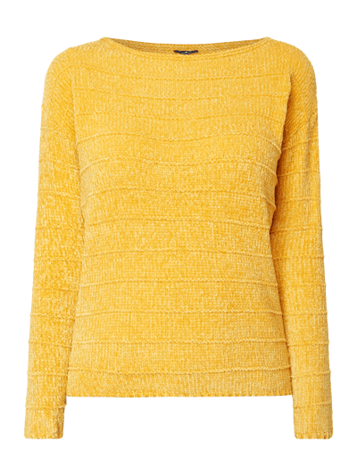 Tom Tailor Pullover aus Samtgarn Gelb 2