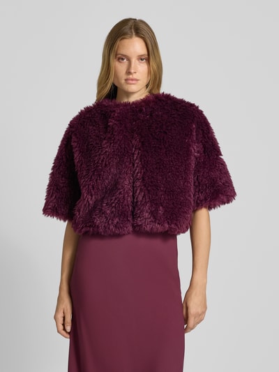 Rinascimento Bolero met imitatiebont Bordeaux - 4